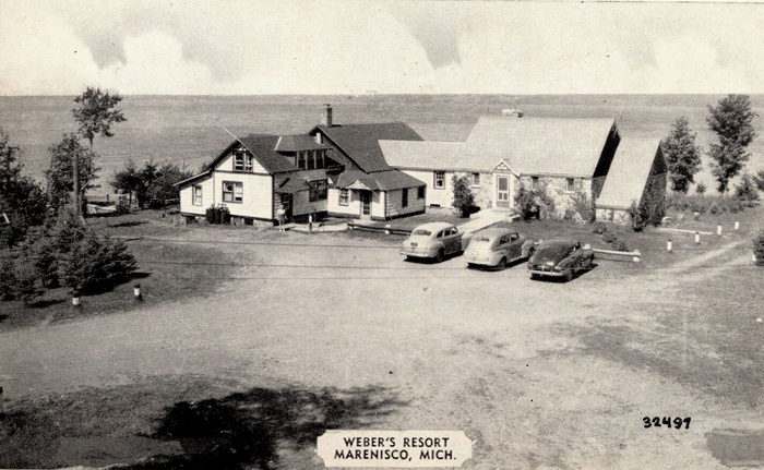 Weber Resort (Webers Resort, Gogebic Lodge) - Vintage Postcard (newer photo)